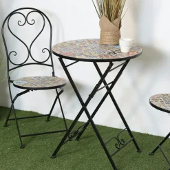 Chaise de jardin motif 70s (lot de 2) GRENADE
