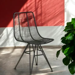 Chaise design tissu microfibre kaki (lot de 2) IENA