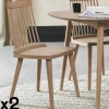 Chaise scandinave à barreaux (lot de 2) COPENHAGUE