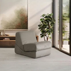 Chauffeuse convertible cuivre velours, lit d'appoint SAPPO