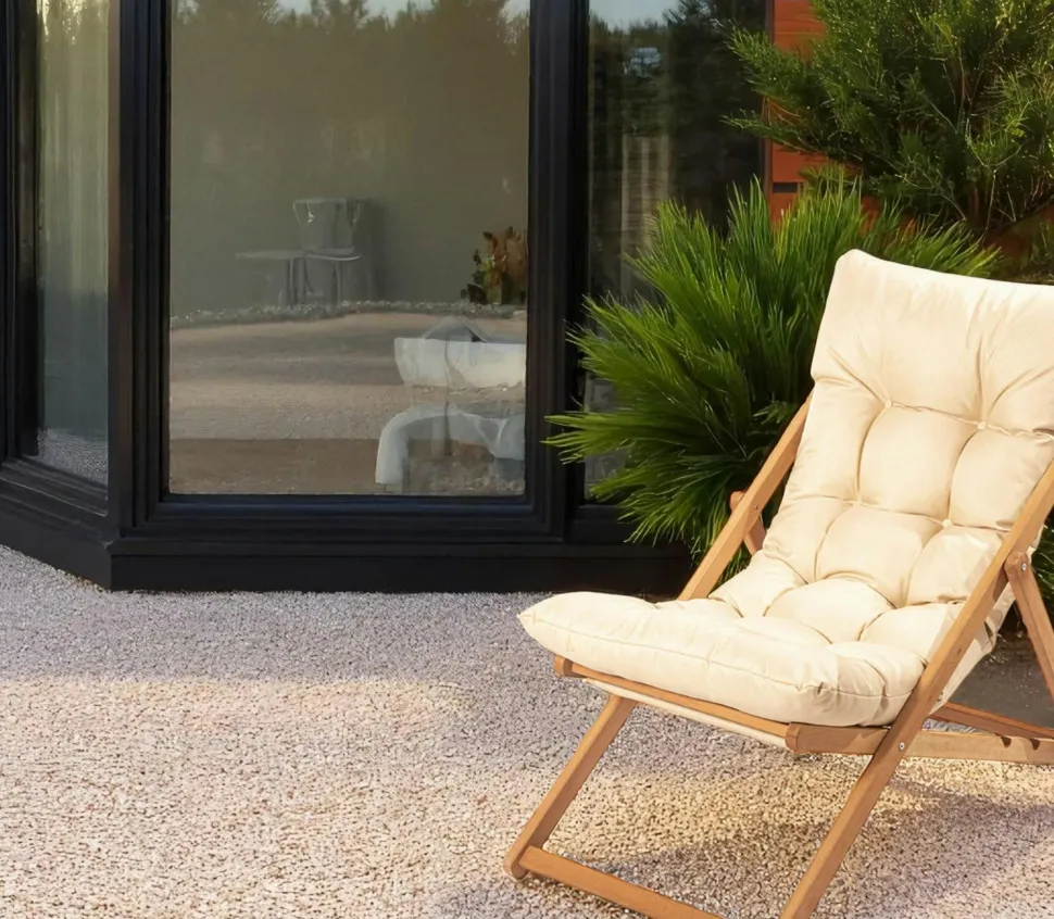 Chilienne taupe confort - pliante, inclinable SORA