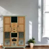 Commode 7 tiroirs 2 portes 2 niches LAMPHUN