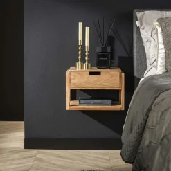 Commode 3 tiroirs bois clair et cannage ALGA