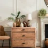 Commode 3 tiroirs en bois recyclé FSC HANOI
