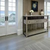 Console bibus 2 tiroirs hévéa 115x38x80cm TRADITION