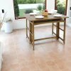 Console extensible en table repas hévéa 100cm TRADITION