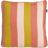 Coussin de canapé, bandes multicolores
