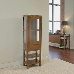 Etagère 1 porte 1 tiroir hévéa 160cm OLGA