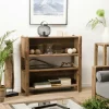 Etagère bibliothèque en bois de pin recyclé 3 niveaux DENVER