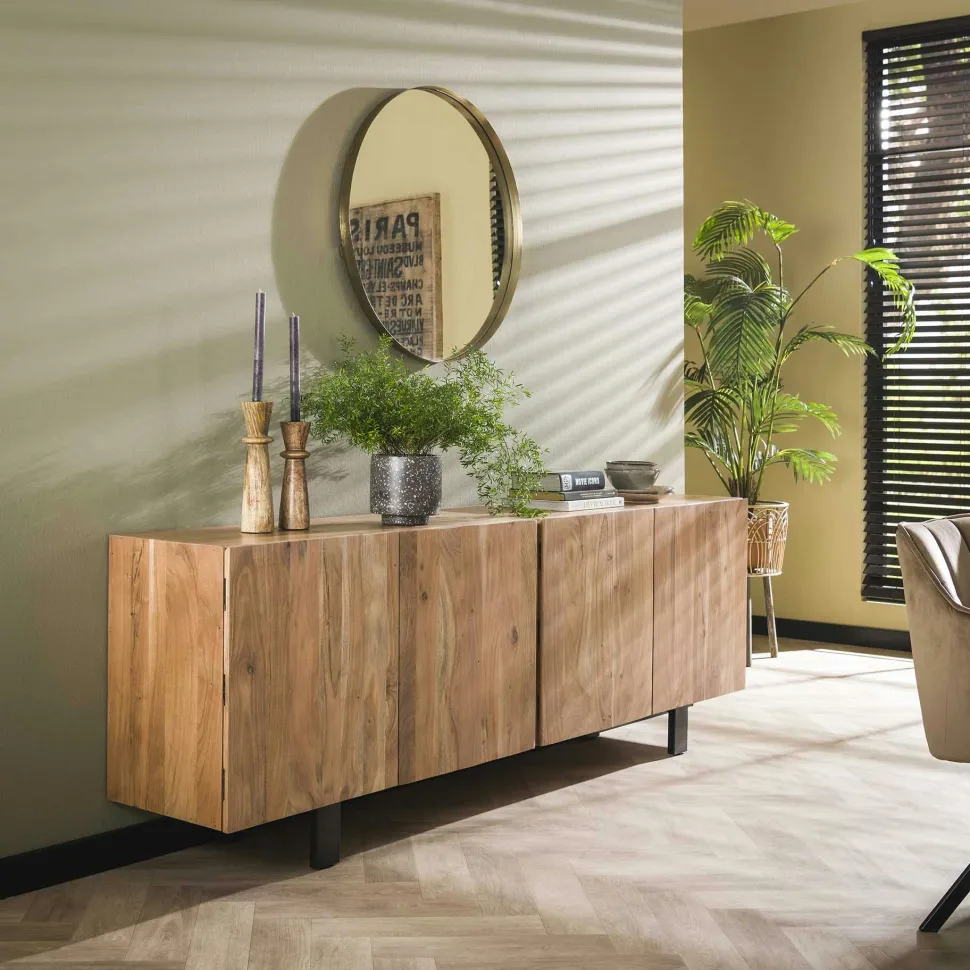 Etagère cube murale en bois d'acacia (lot de 3) MELBOURNE