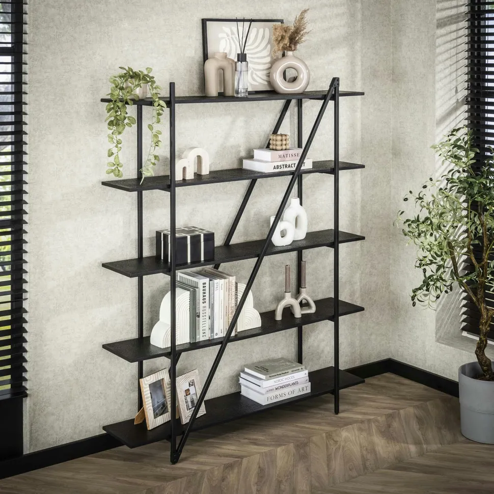 Etagère de salon moderne 5 plateaux RALF