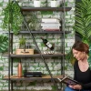 Etagère design 4 niveaux bois et métal ATELIER