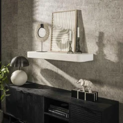 Etagère murale blanche en marbre composite 150 cm TAJ