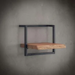 Etagère murale bois métal 40 cm MELBOURNE