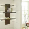 Etagère murale moderne hévéa massif 75cm GALA