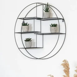 Etagère murale ronde déstructurée Ø47 cm TALLINN