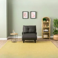 Fauteuil convertible écru inclinaison réglable 175 cm IBARRA