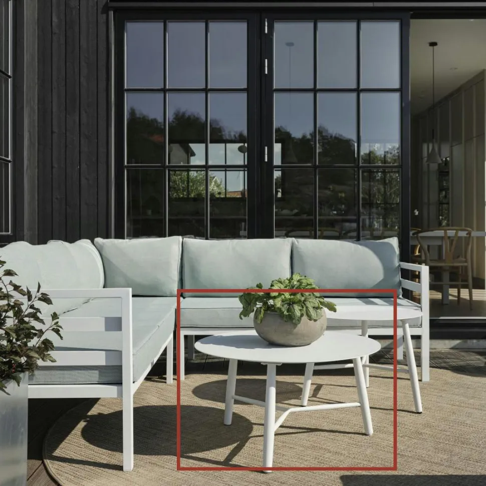 Fauteuil de jardin en aluminium avec dossier réglable blanc (lot de 2) OSLO