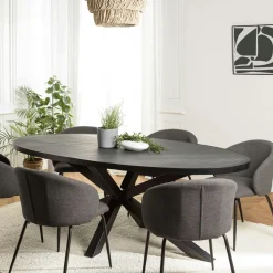 Fauteuil de table en velours moutarde (lot de 2) ARLINGTON
