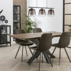 Fauteuil de table pivotant tissu moutarde (lot de 2) IENA