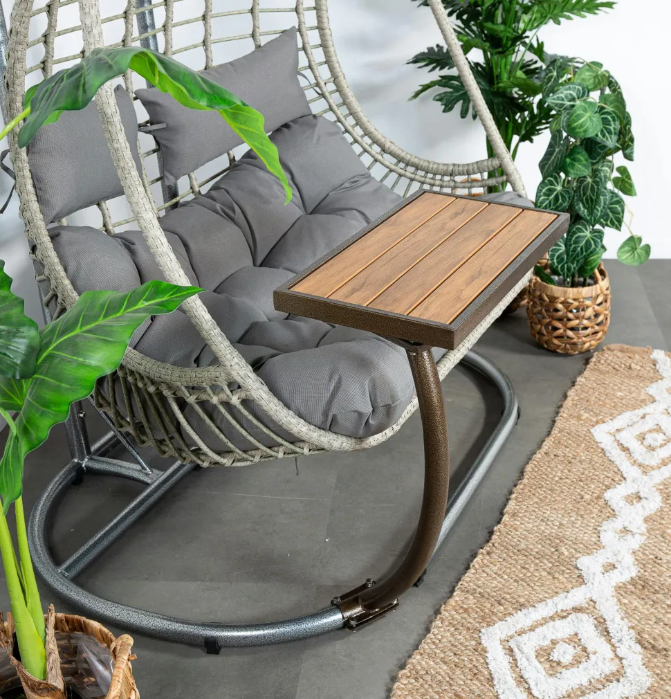 Fauteuil suspendu résine noire SOUTH BEACH