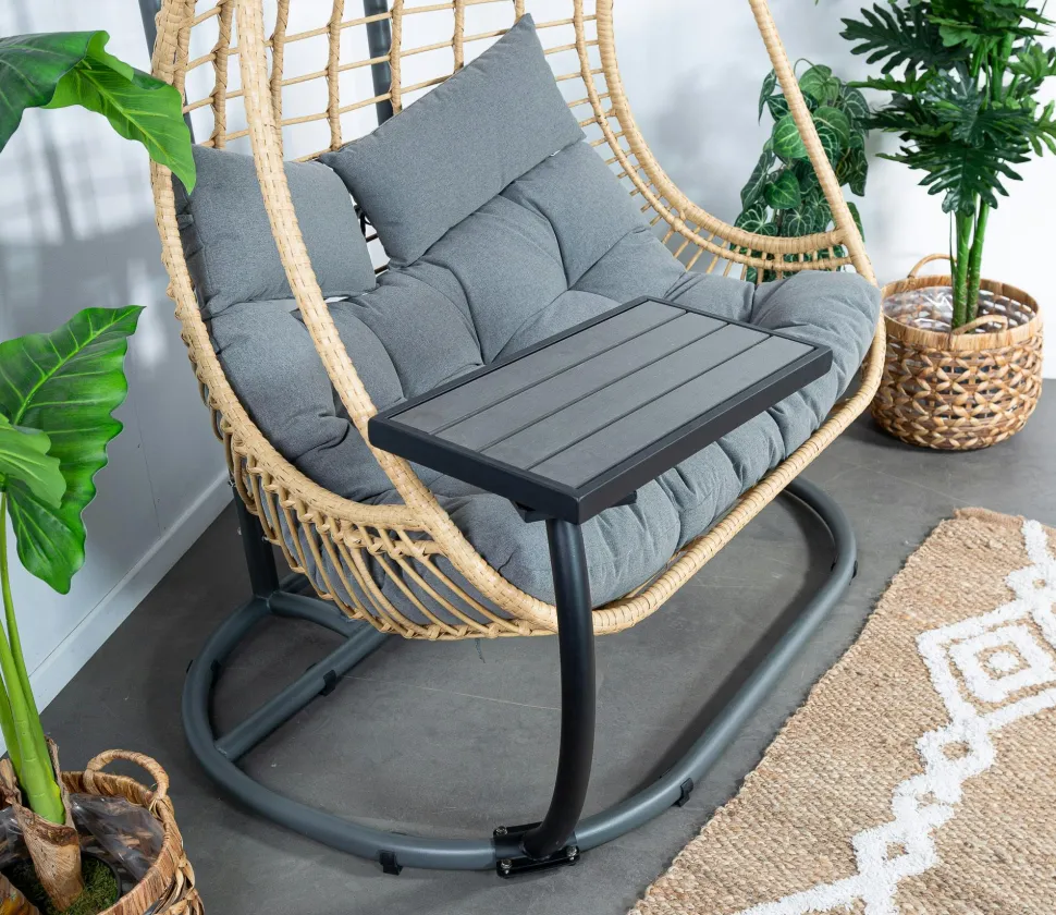 Fauteuil suspendu résine noire SOUTH BEACH