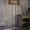 Lampadaire industriel grillagé forme rectangle RALF