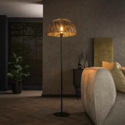 Lampadaire moderne 2 lampes effet maille TRIBECA