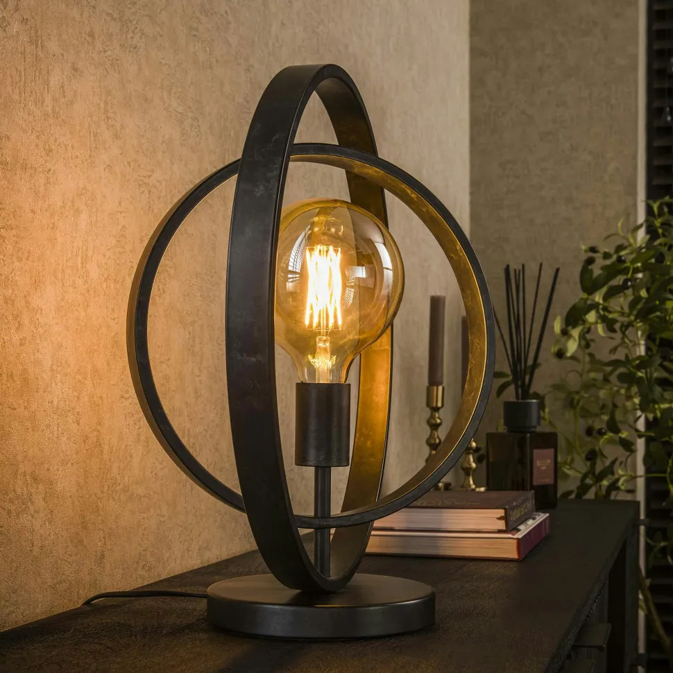 Lampadaire noir avec 5 abat-jour forme tube RALF