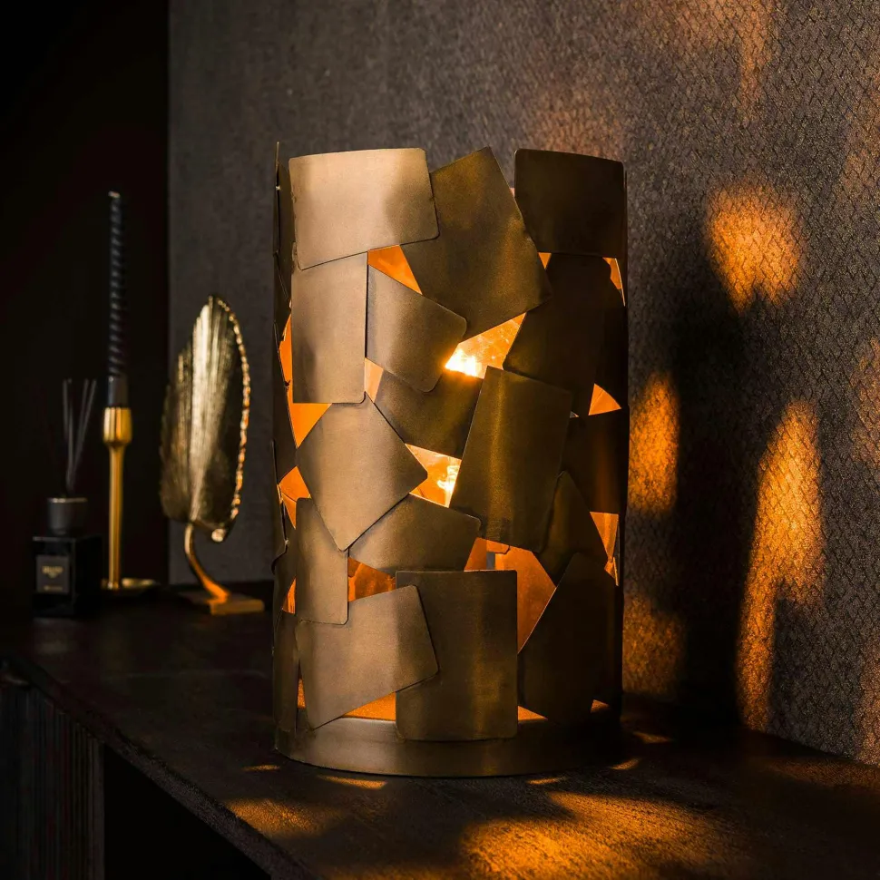 Lampe à poser cloche finition gris naturel ø 28 cm RALF