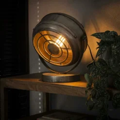 Lampe à poser contemporaine effet glaçon finition chromée NIAGARA