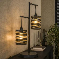 Lampe à poser industrielle forme globe RALF