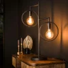 Lampe décorative 2 anneaux, finition charbon RALF