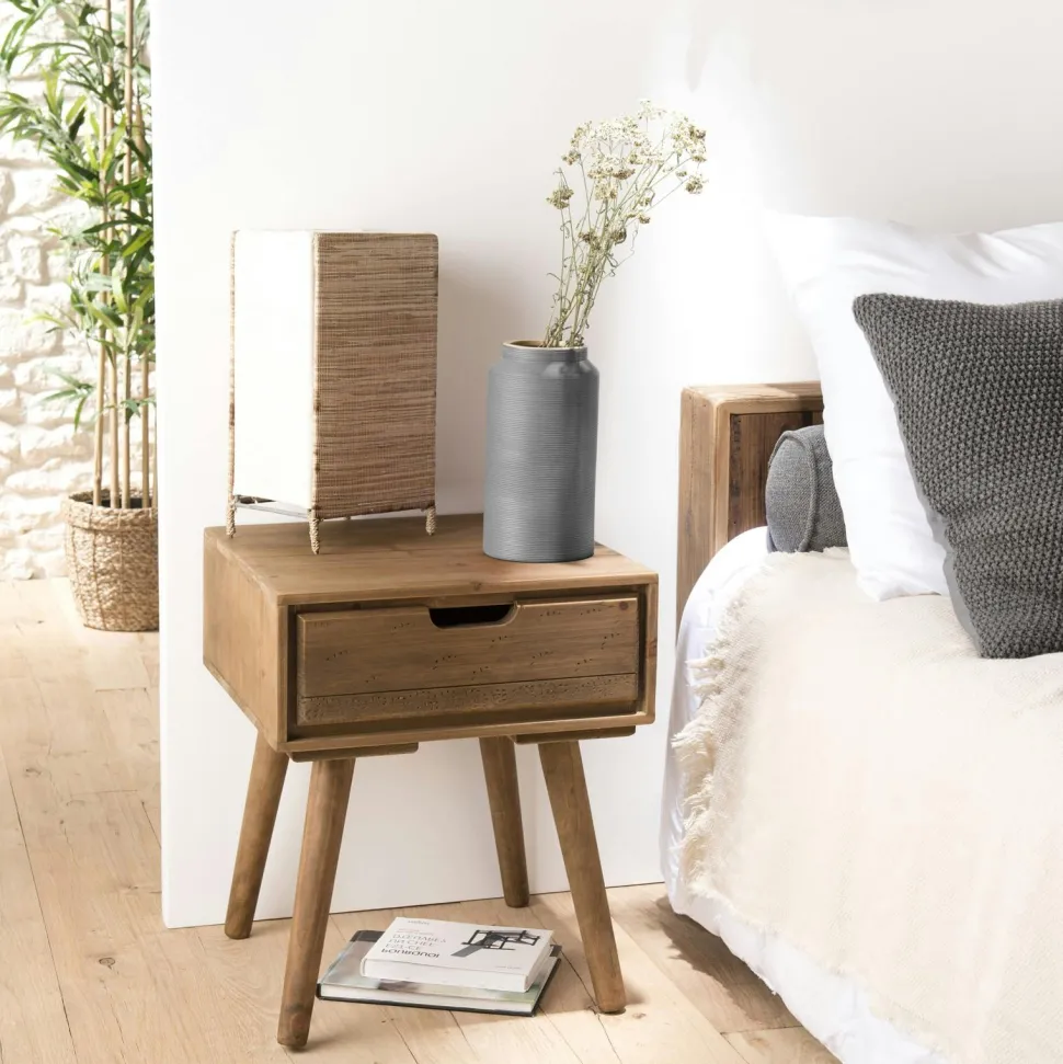 Lampe décorative pied bambou LUCKNOW