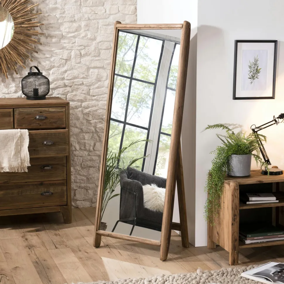 Lampe décorative pied bambou LUCKNOW