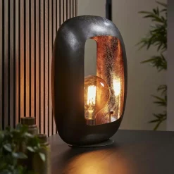 Lampe noire avec cadre épais 30 cm RALF