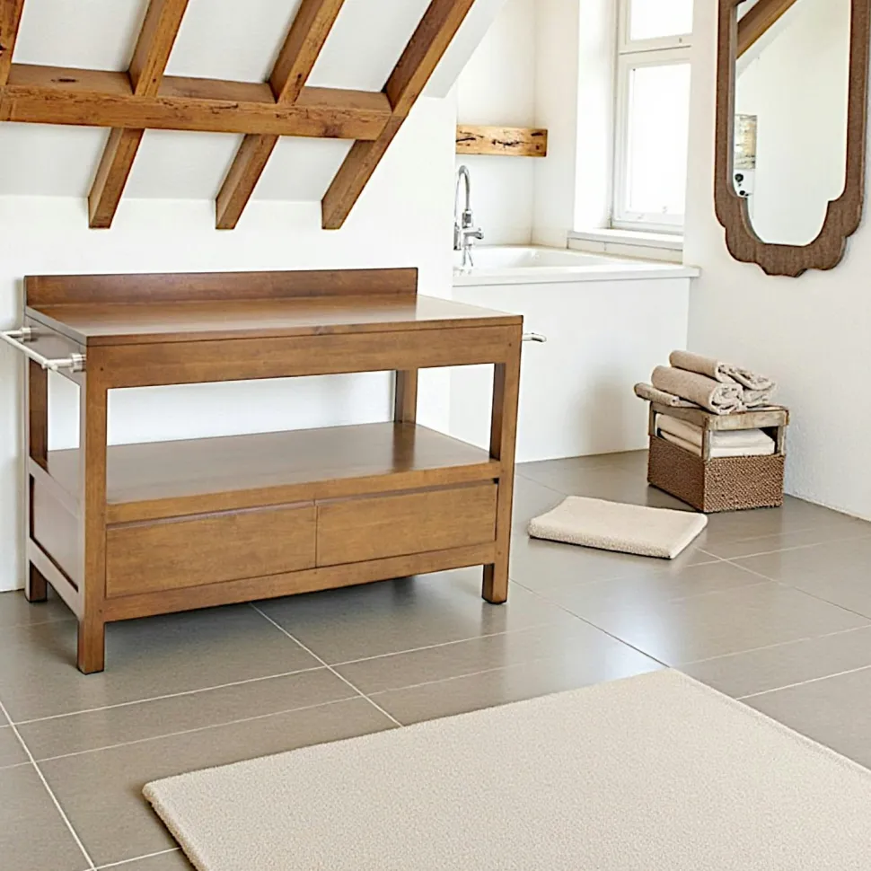 Meuble bas 2T salle de bain 120cm OLGA