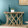 Meuble console bois flotté teck 120x39 cm JAIPUR