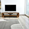 Meuble TV 2 élèments hévéa OLGA 140cm