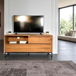 Meuble TV bois 3 tiroirs VOLGA