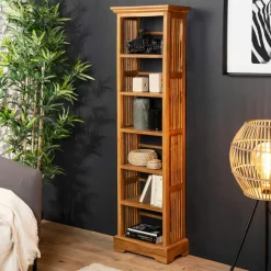 Meuble TV bois de teck 2 portes BISHO