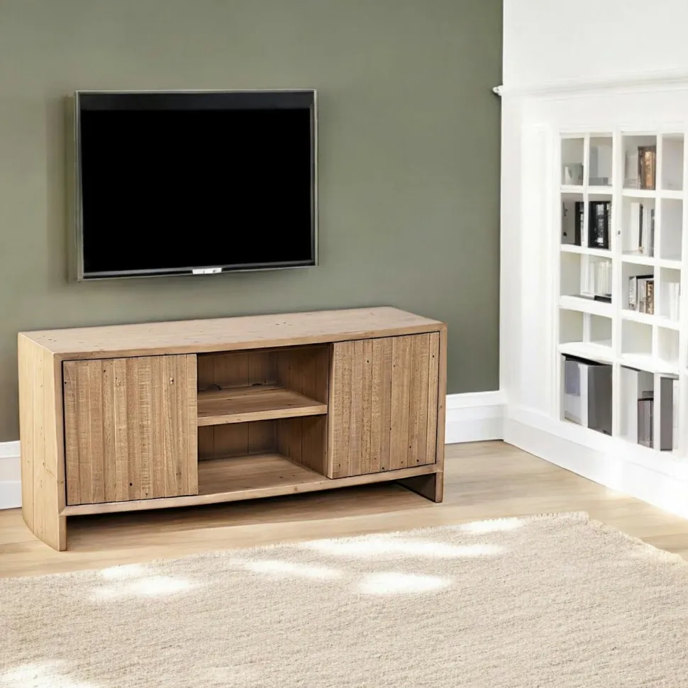 Meuble tv en bois recyclé FSC NELSON