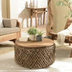 Meuble TV extensible et modulable en teck recyclé SWING