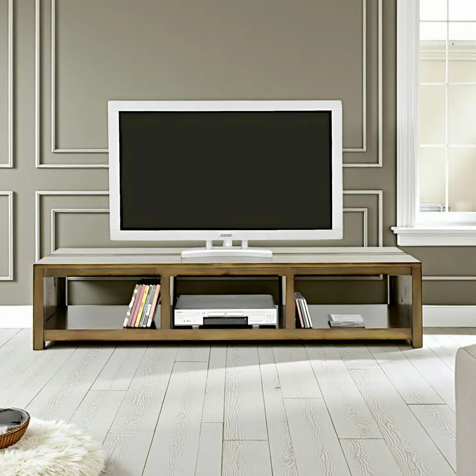 Meuble TV hévéa 3 niches 162cm GALA