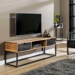 Meuble tv industriel tiroirs métal BUNBURY