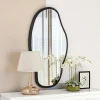 Miroir design organique forme libre - cadre noir CODY
