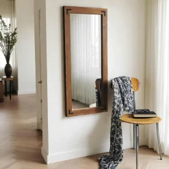 Miroir mural en bois clair - format vertical HILO