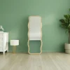 Miroir plein pied tendance beige, motif vague 160 cm CODY