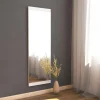 Miroir rectangulaire blanc 120 cm - à poser ou suspendre CODY