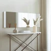 Miroir rectangulaire blanc à suspendre ou poser 120 cm CODY